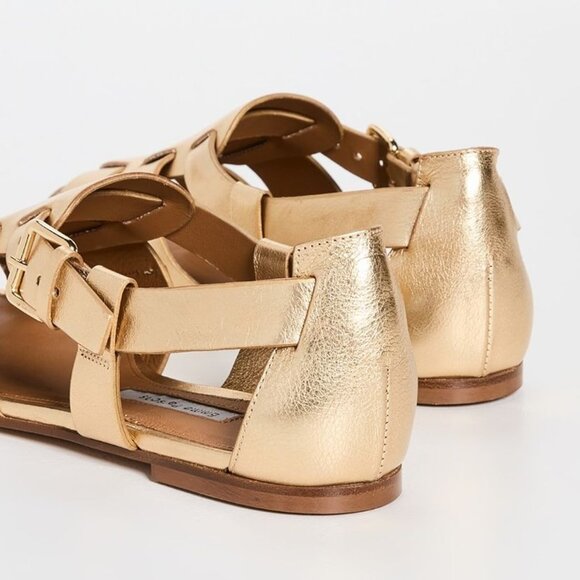 Earnest Fisherman Sandal in Gold Calf - Picture 6 of 6